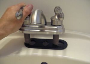 Buying the right faucet and installing it.