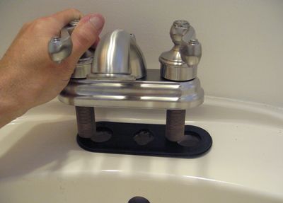 Buying the right faucet and installing it.
